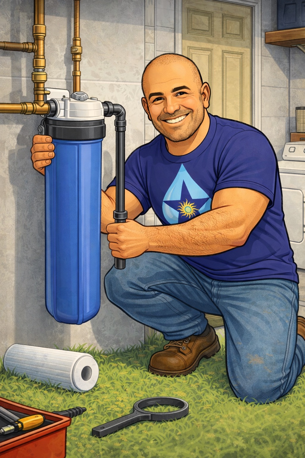 Hristo Panov providing water filtration in Houston — ARG Plumbing